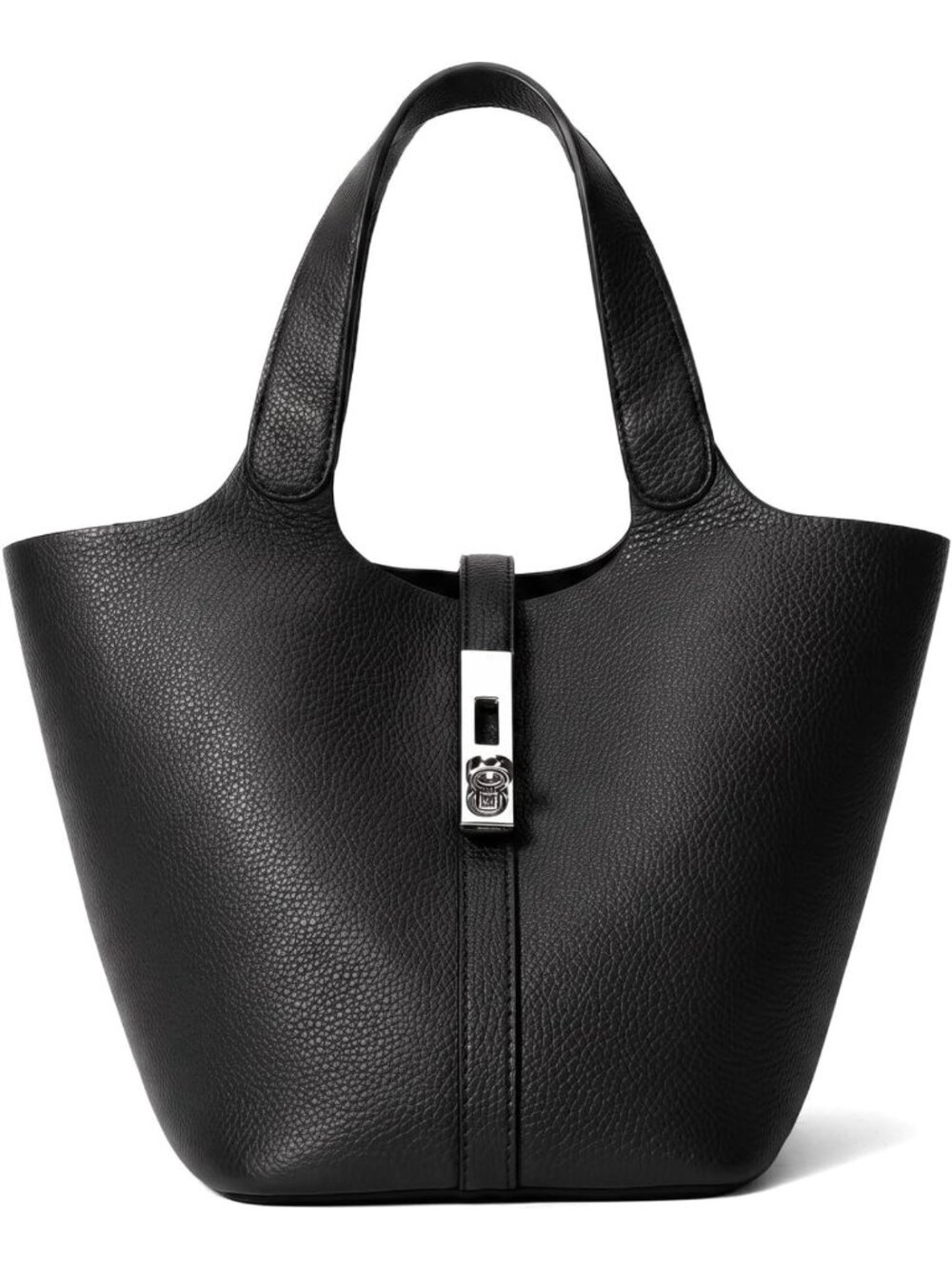 Stylish Vegan Leather Tote Bag for Women - Bucket Handbag with Detachable Purse